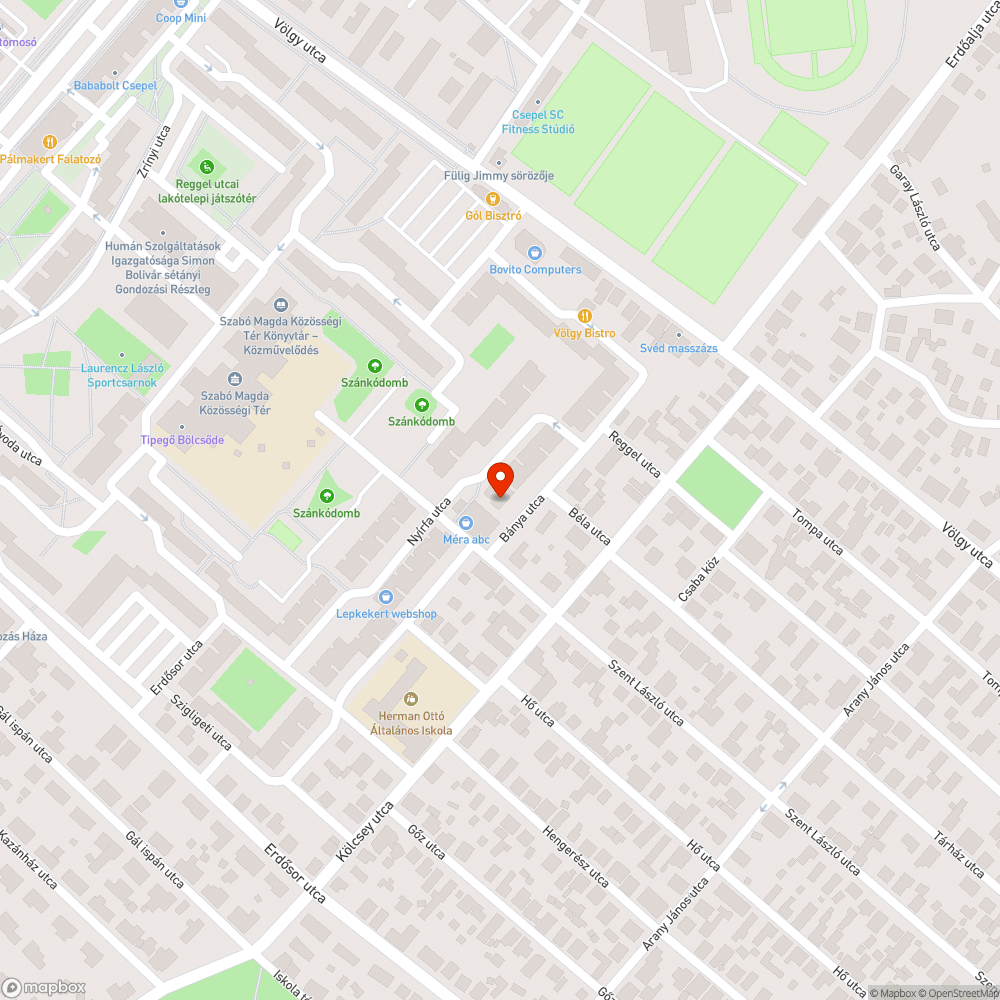 Bolt melletti állandó "szemétdomb" bejelentés helye