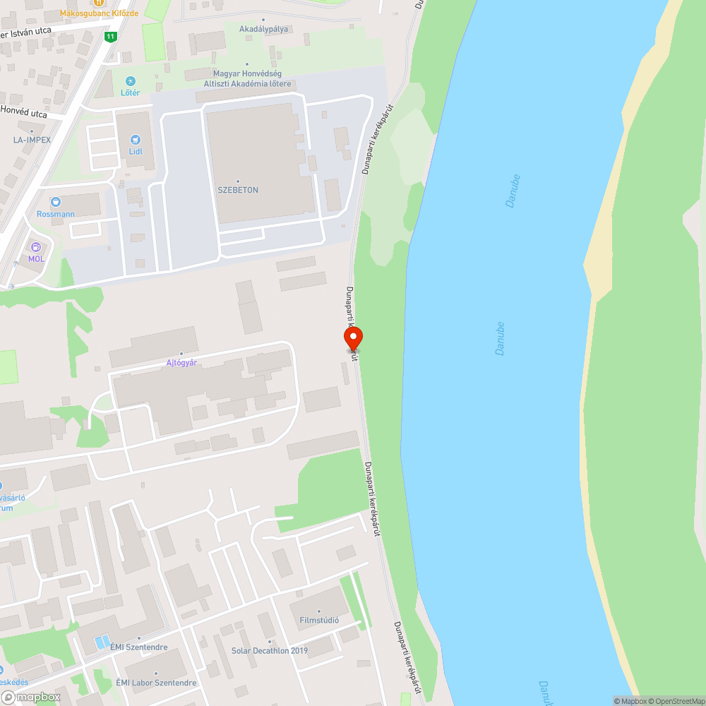 Szeméttenger a szentendrei Duna parton bejelentés helye