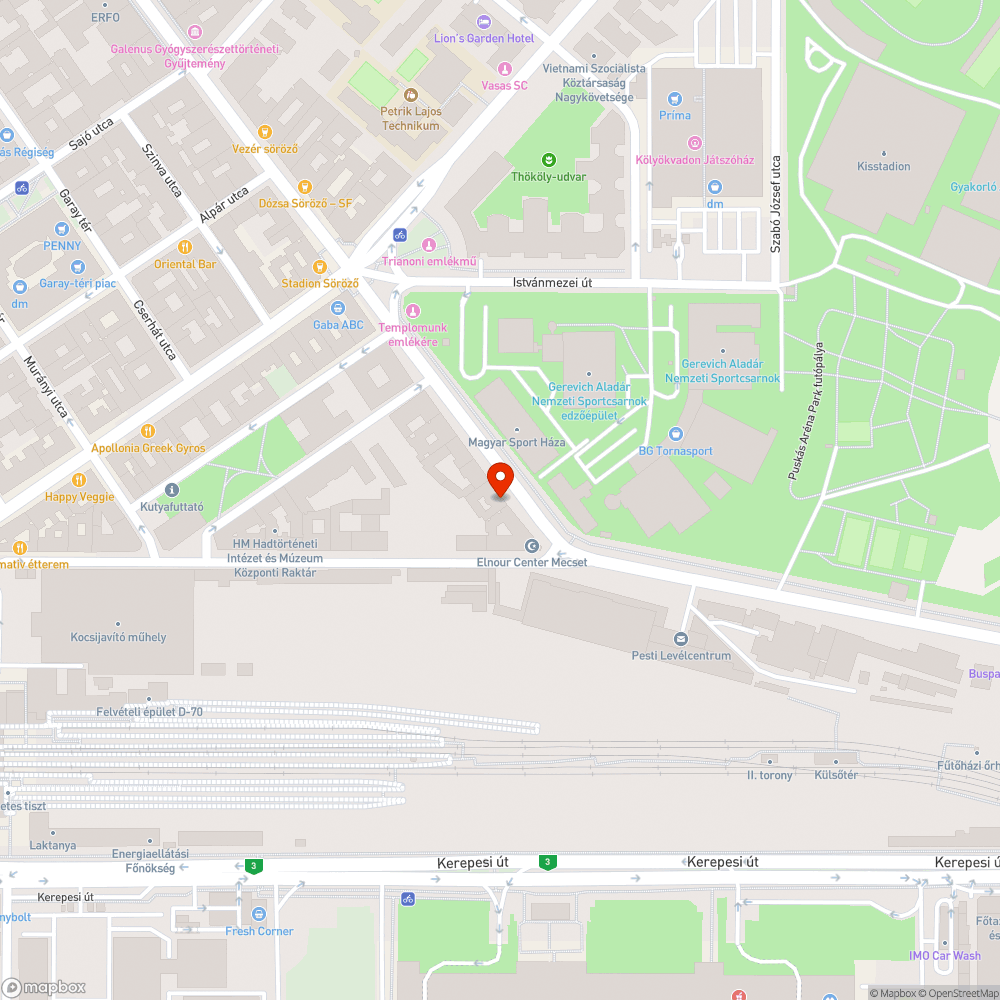 Korlátozottan használható mozgássérült parkoló bejelentés helye