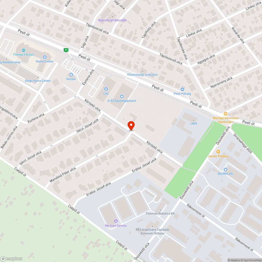 Elferdült tábla bejelentés helye