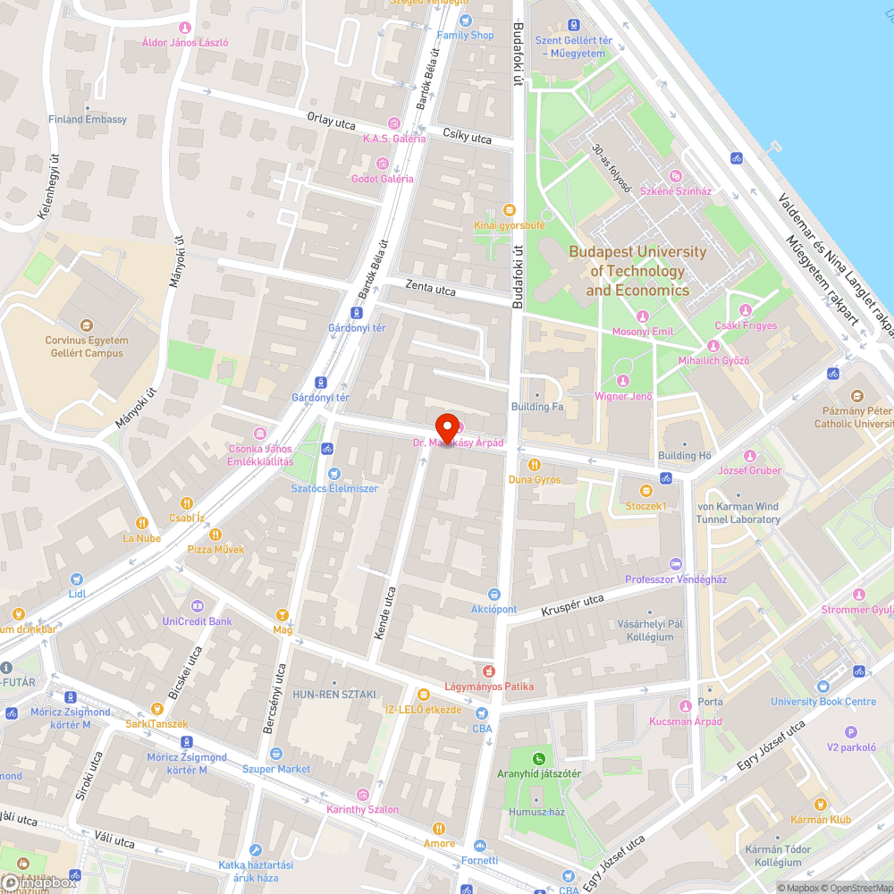 utcai kuka bejelentés helye