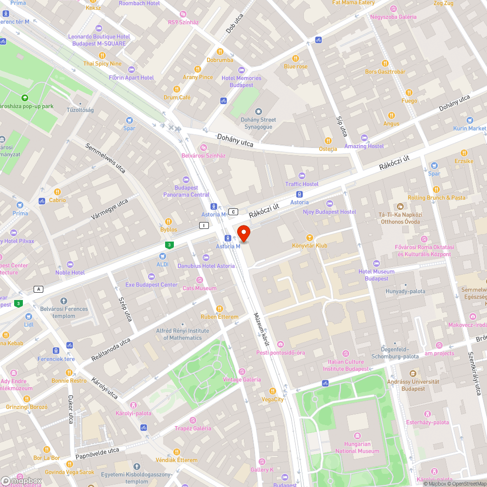 M3 Astoria metrópótló megálló kuka tisztítása és burkolat - FKF bejelentés helye