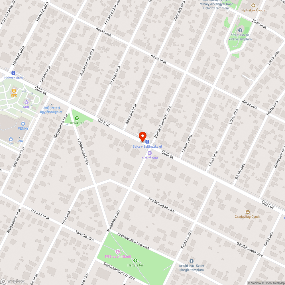 Beszakadt közműaknafedél bejelentés helye