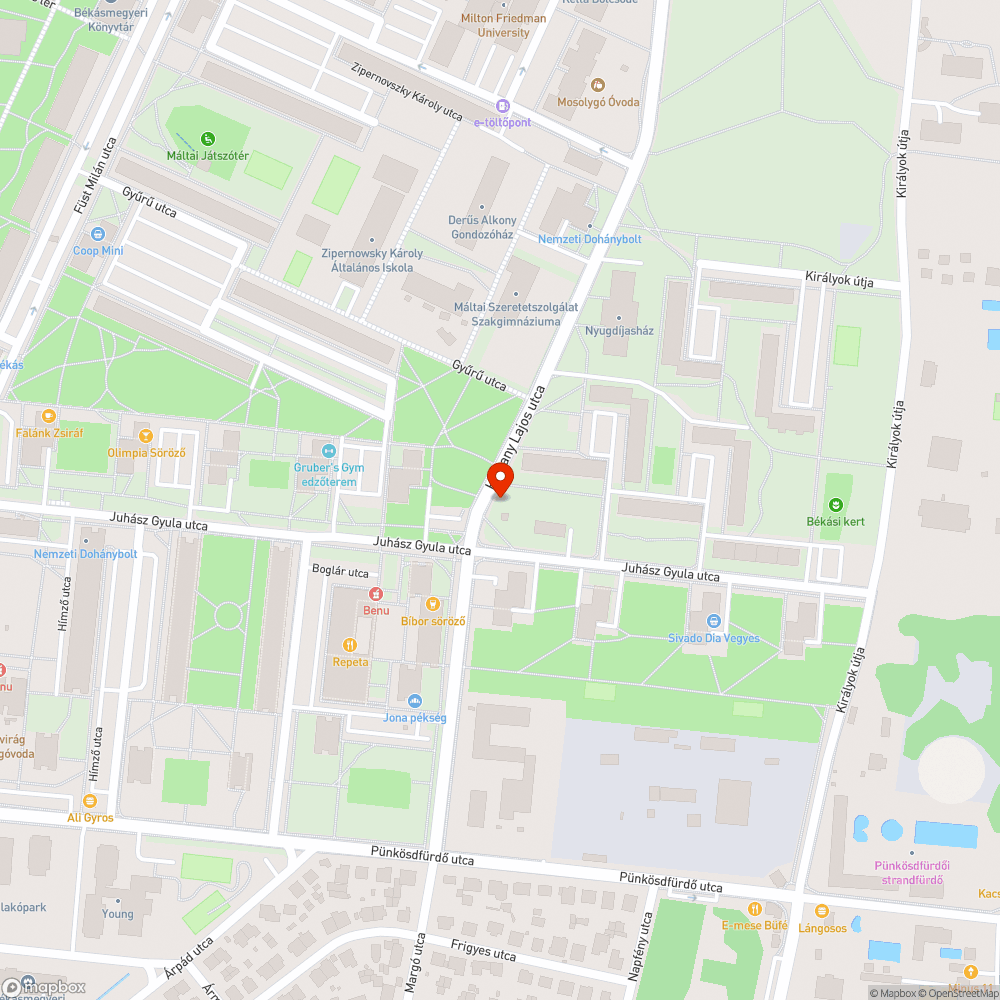 Babakocsi és szemét bejelentés helye