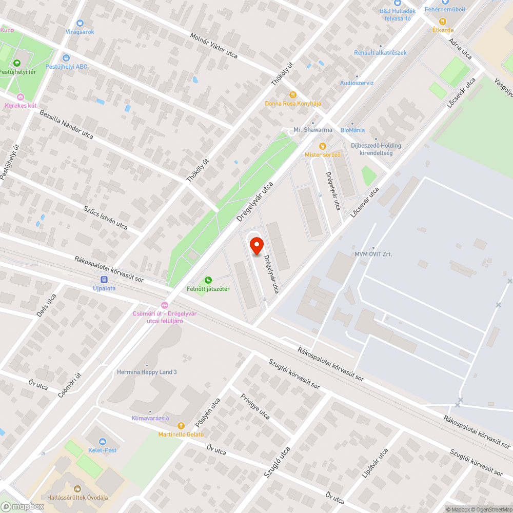 Játszótér- elromlott körhinta bejelentés helye