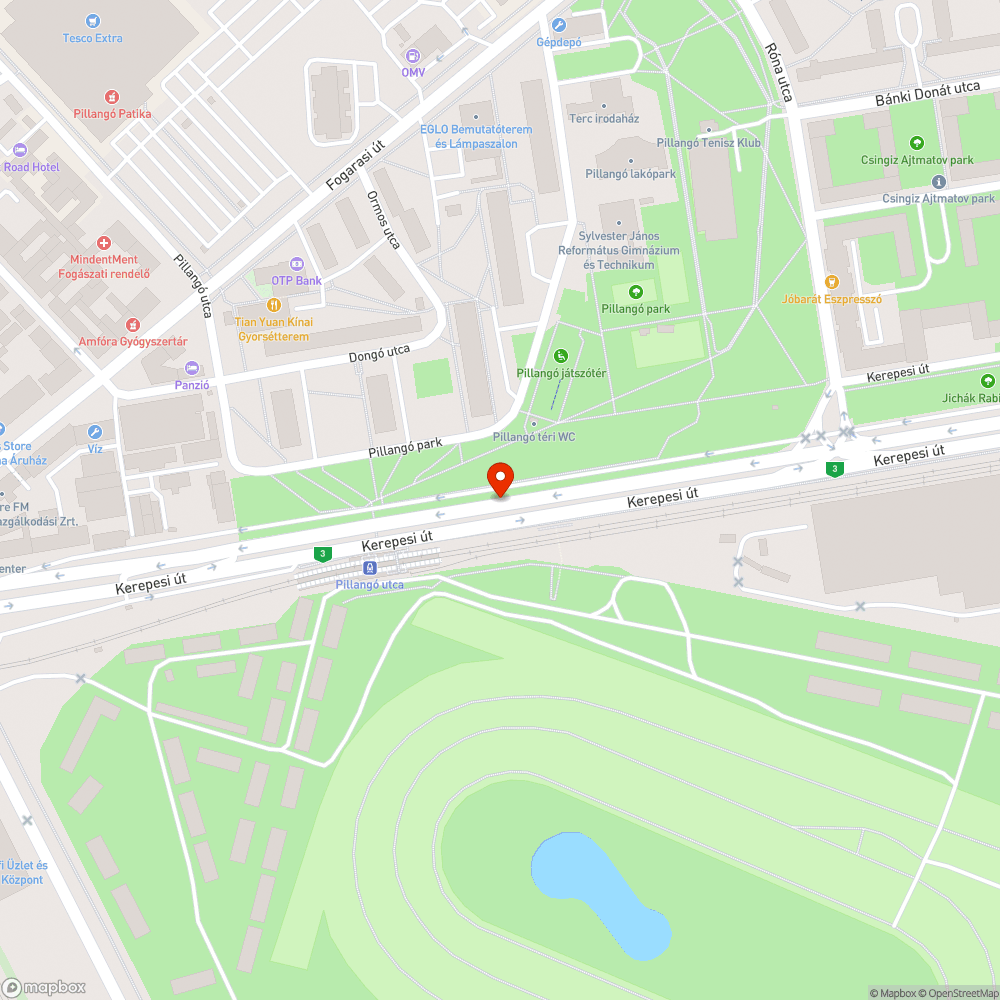 3 hiányzó fa bejelentés helye