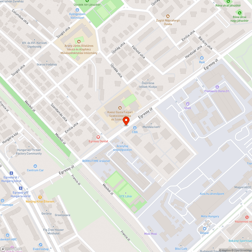 Sötét lámpa bejelentés helye