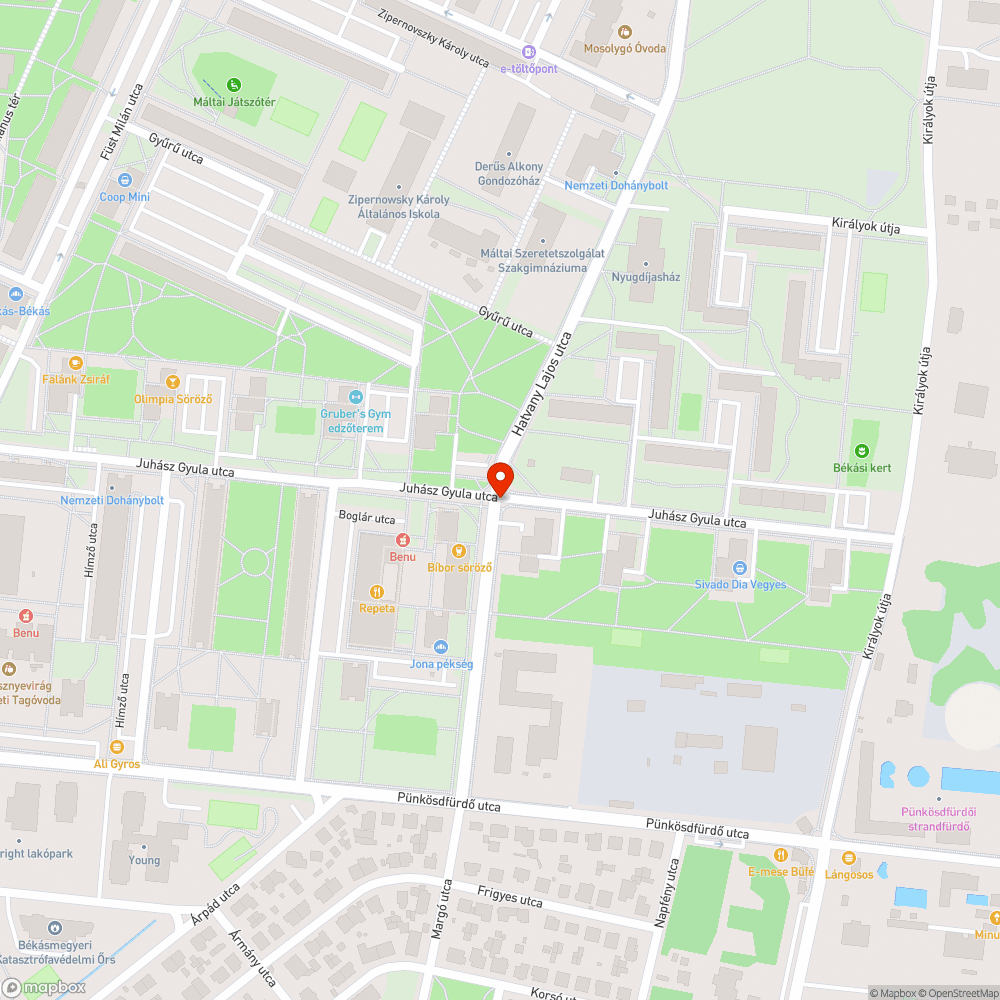 Zöldön parkolnak bejelentés helye