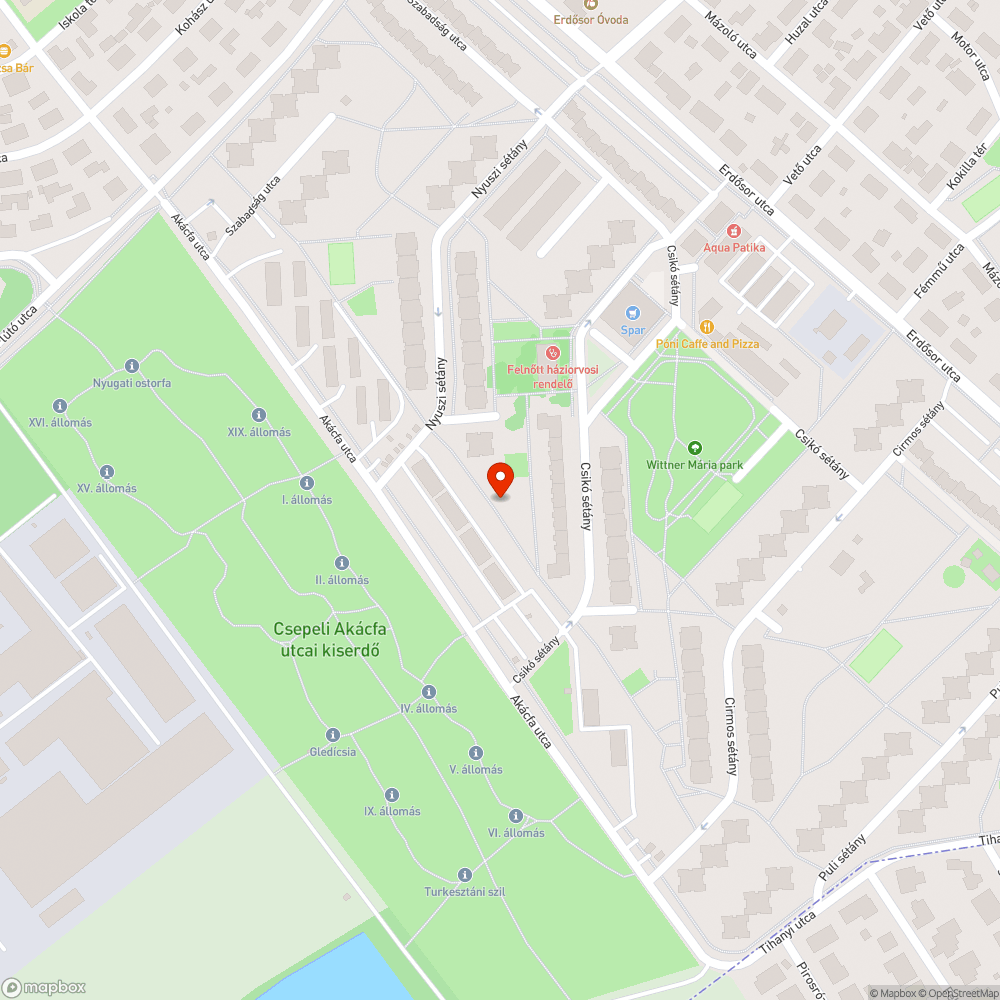 Beeső fedlap bejelentés helye