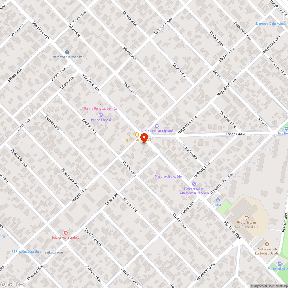 Útépítés bejelentés helye