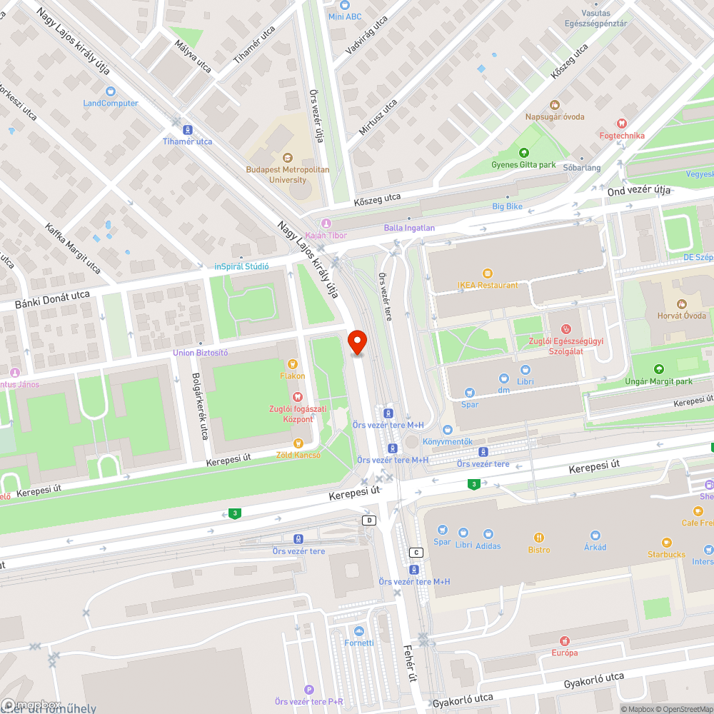 Bevásárlókocsi a fán bejelentés helye