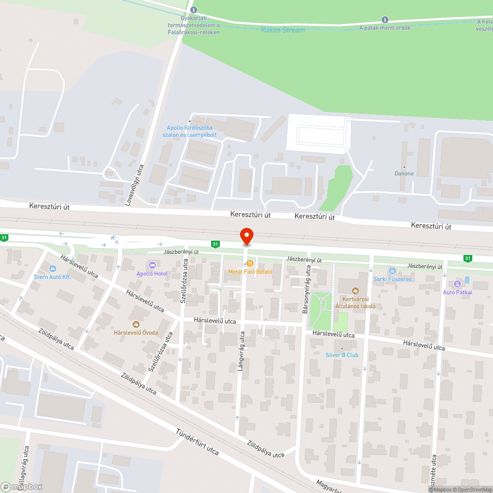 Sötét lámpa bejelentés helye