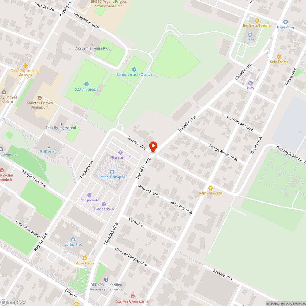 Sötét lámpa bejelentés helye