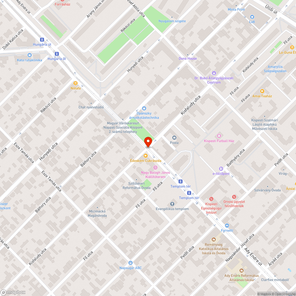 Hiányzó fényterelő bejelentés helye