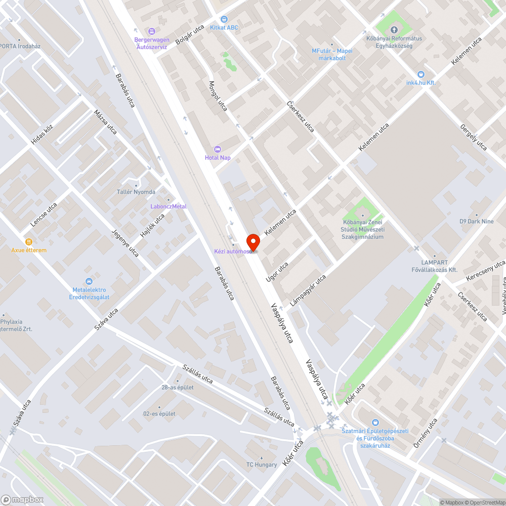 Sötét lámpa bejelentés helye