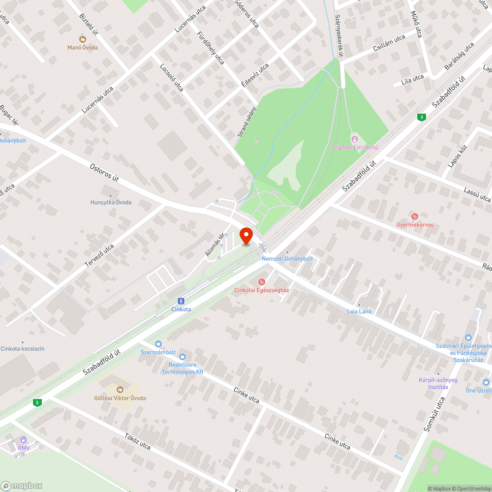 Üvegszilánkok bejelentés helye