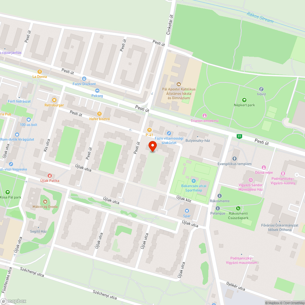 Több féle szemét a parkban bejelentés helye