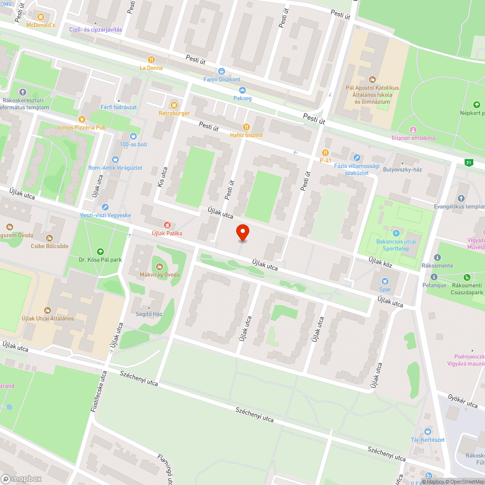 Kopott pad bejelentés helye