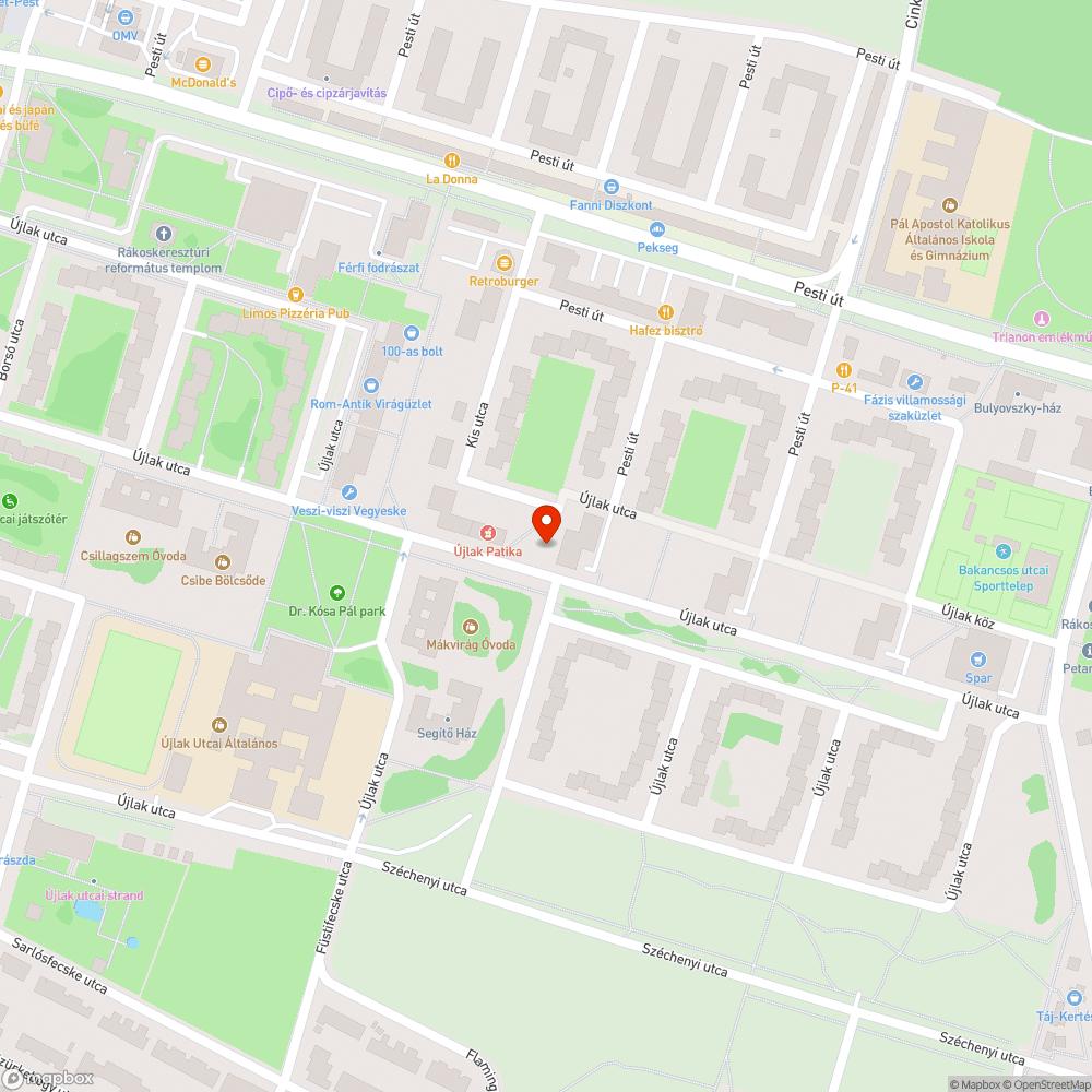 Megdőlt bejelentés helye