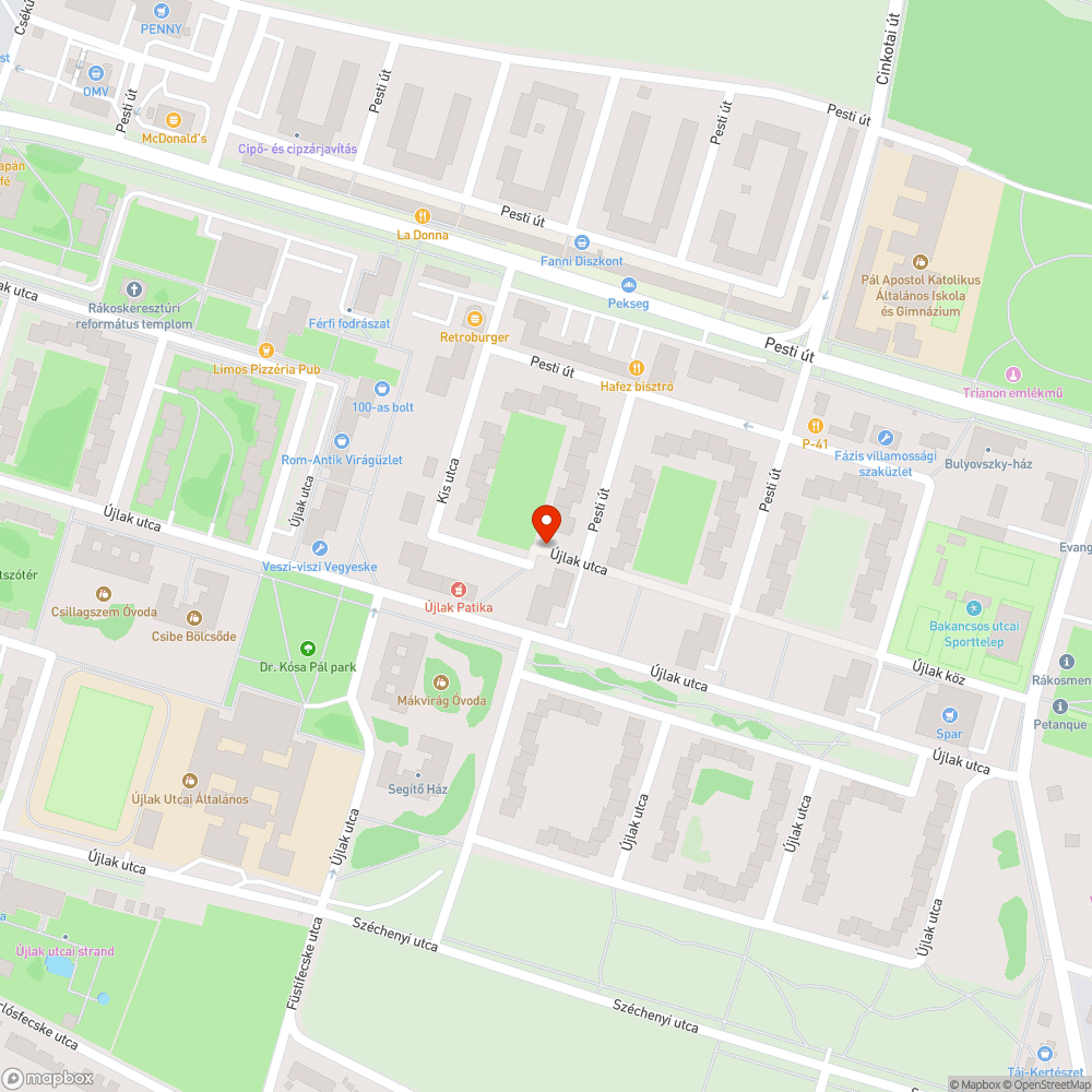 Oszlopok szanaszét bejelentés helye