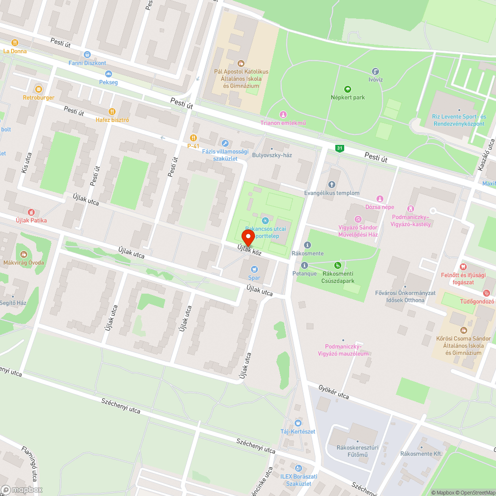 Vastagon áll a galambsz@r bejelentés helye