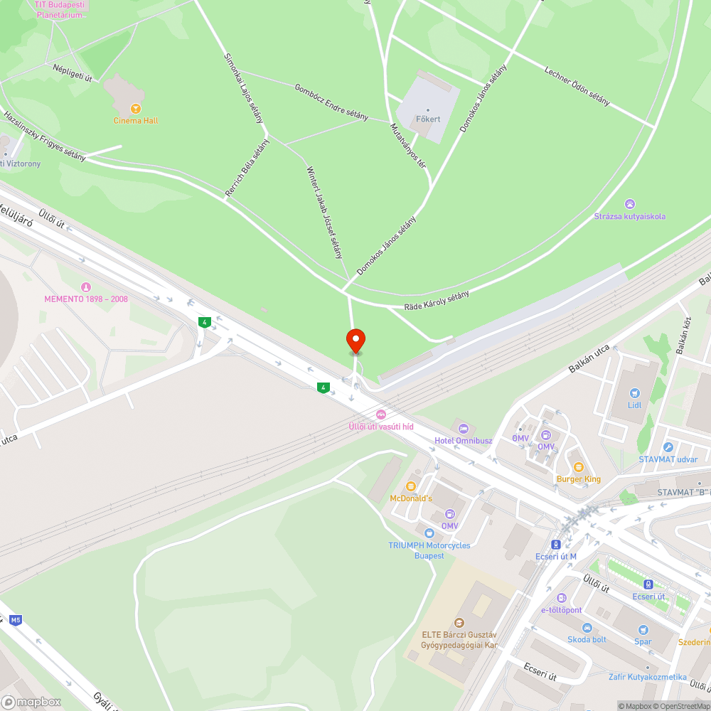 Hiányzó kerékpáros átvezetés bejelentés helye