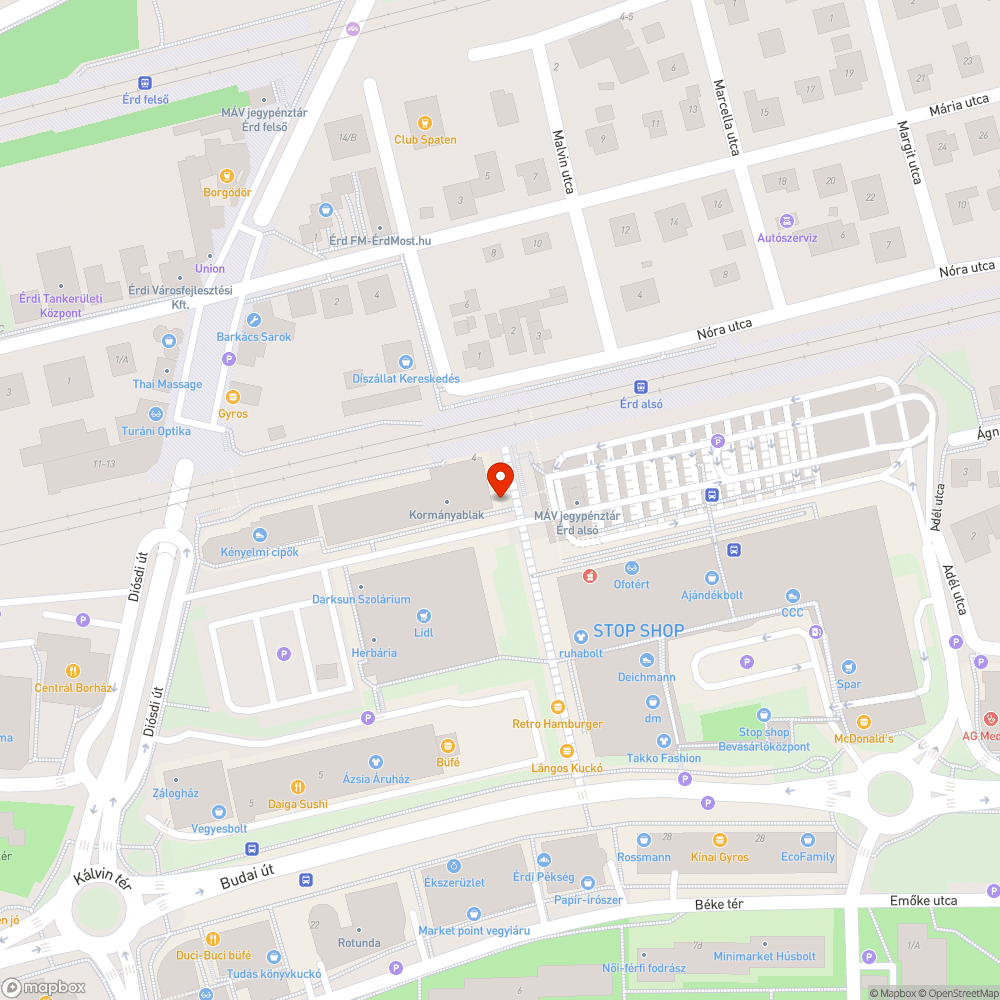 Kátyú bejelentés helye