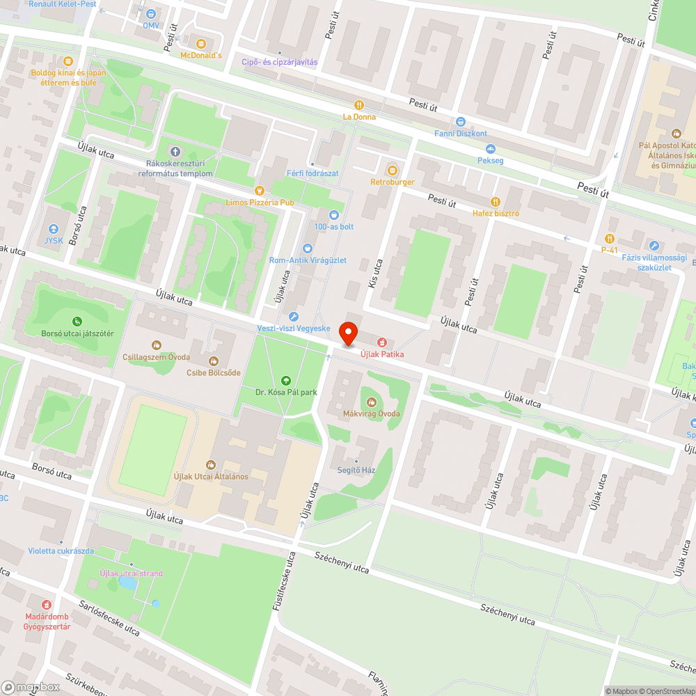 Fedlap körül bejelentés helye