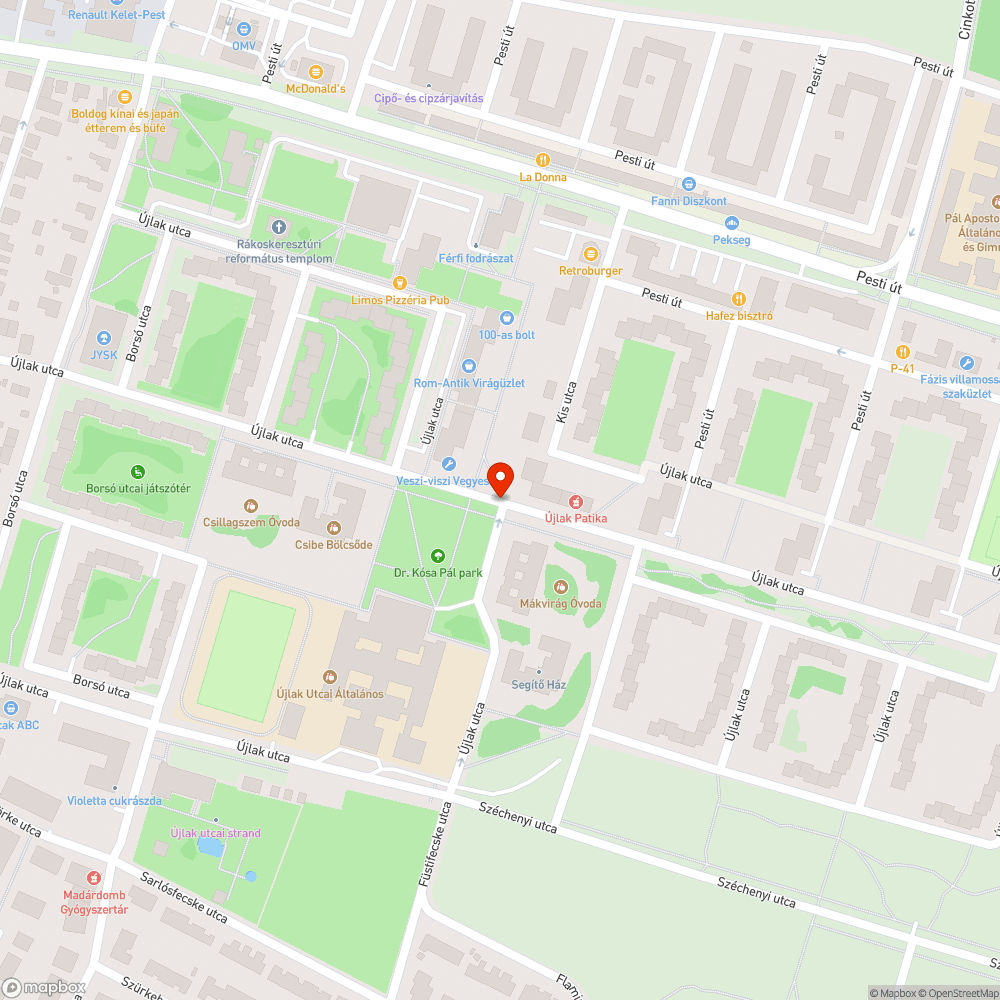 Megdőlt oszlopok bejelentés helye