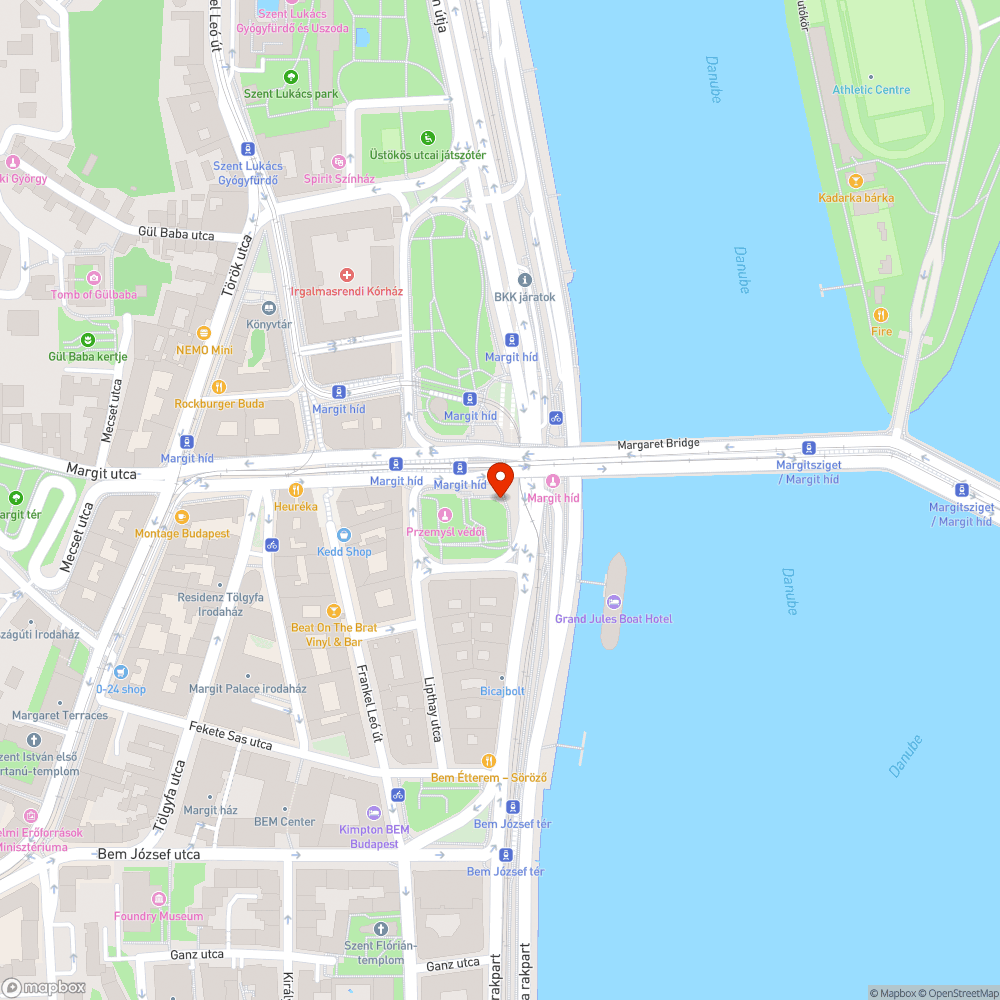 Margit híd Buda bejelentés helye