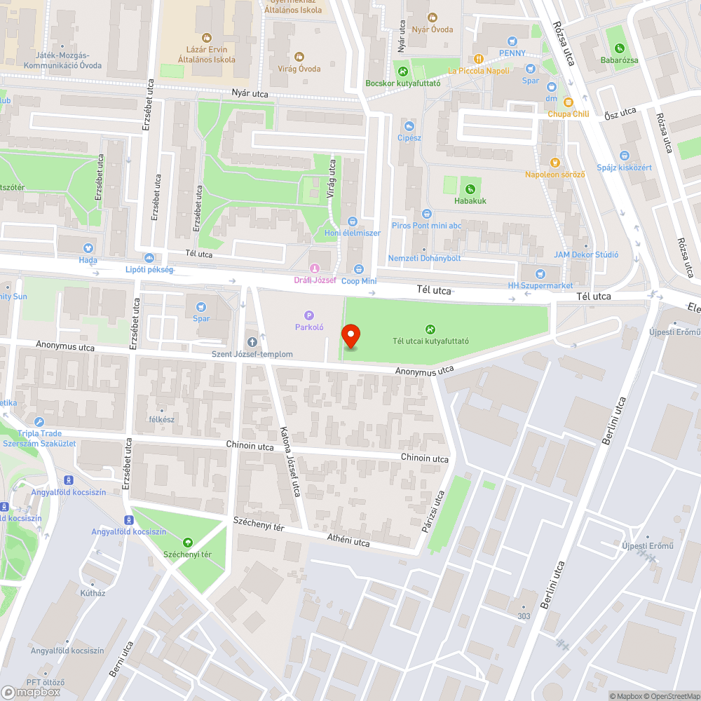 Zöldhulladék bejelentés helye