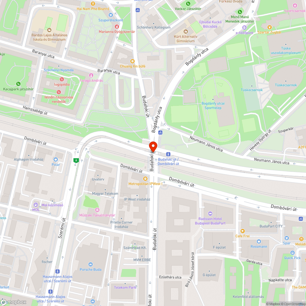 Budafoki út / Dombóvári út, Felüljáró talapzata graffitis - FKF bejelentés helye