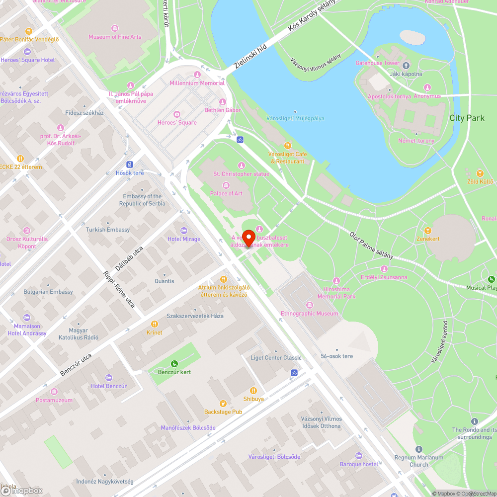 Forgalmi sáv bejelentés helye