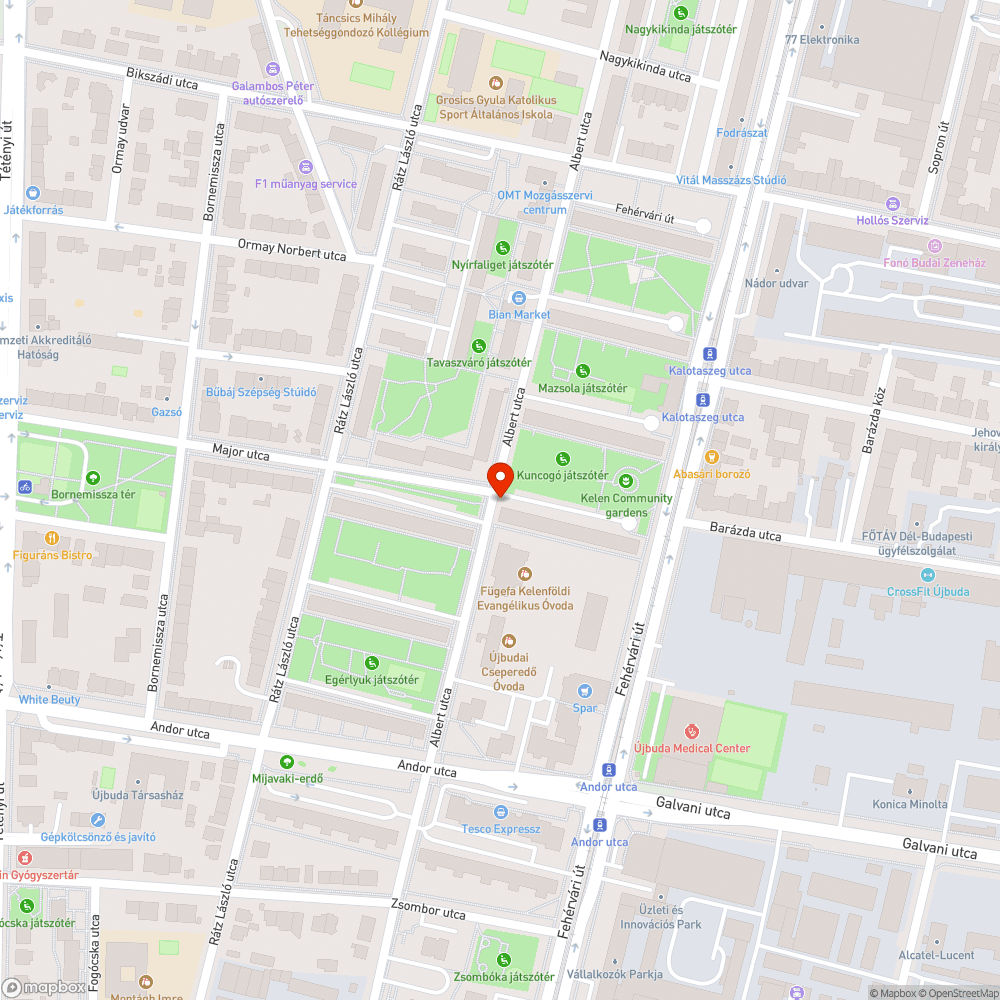 Megdőlt tábla bejelentés helye