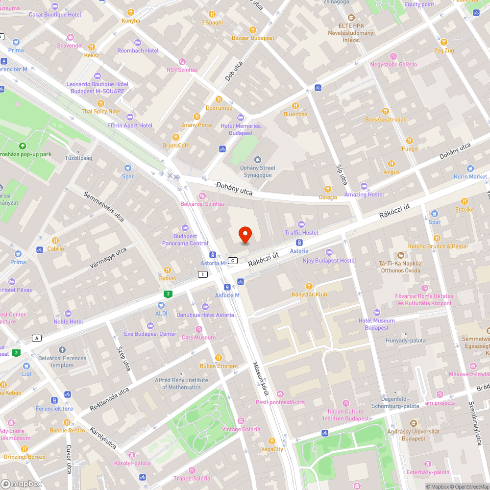 Magyar Telekom telefonfülke  takarítása - Astoria bejelentés helye