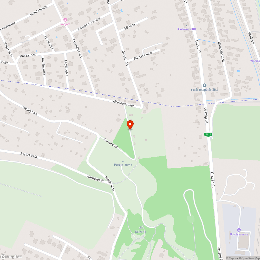 Illegális szemétlerakó bejelentés helye