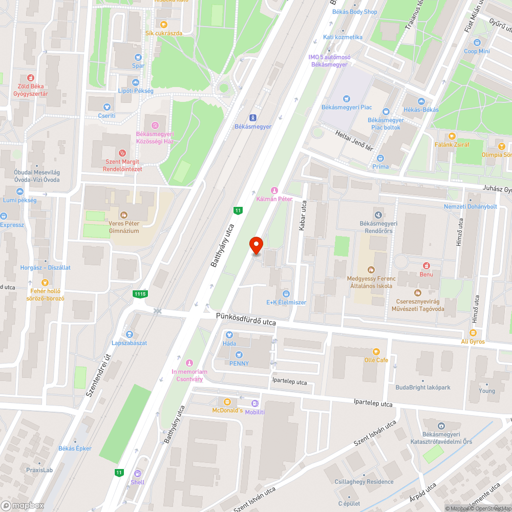 Szétesett bejelentés helye