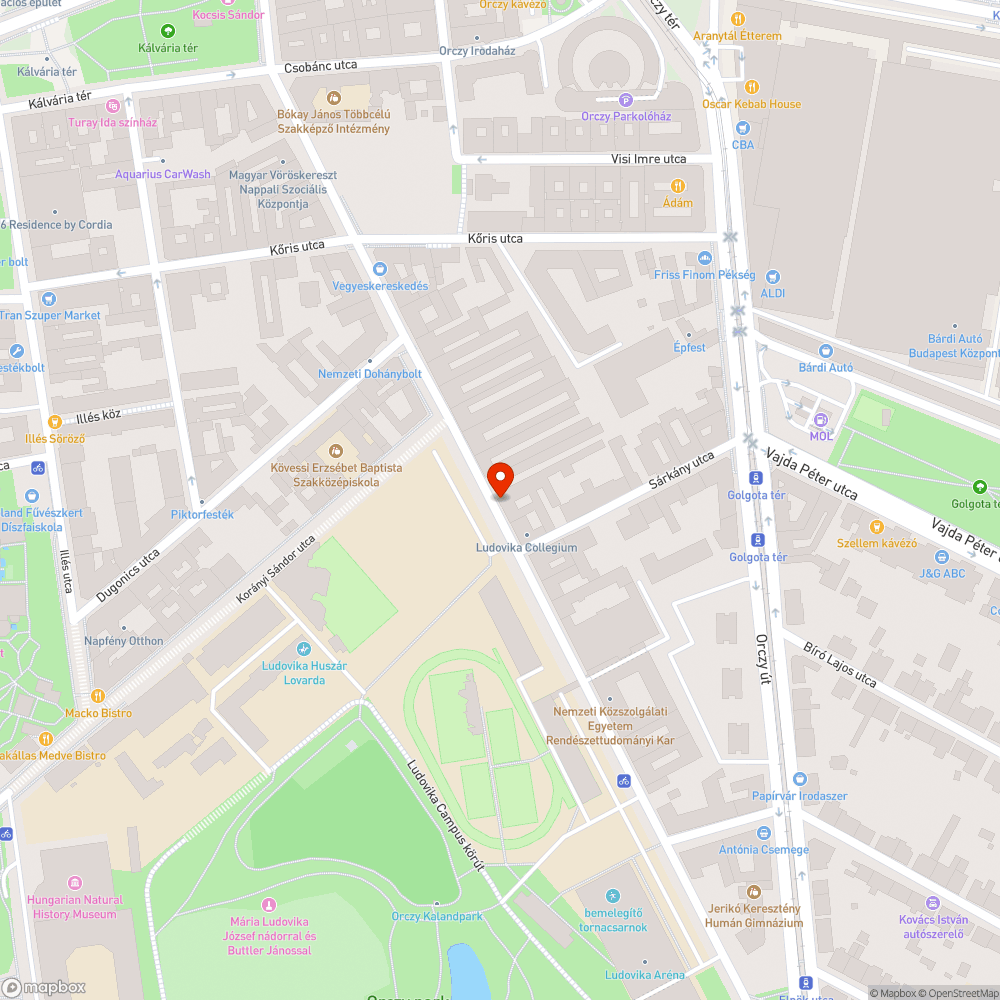 Törött közmű fedő bejelentés helye