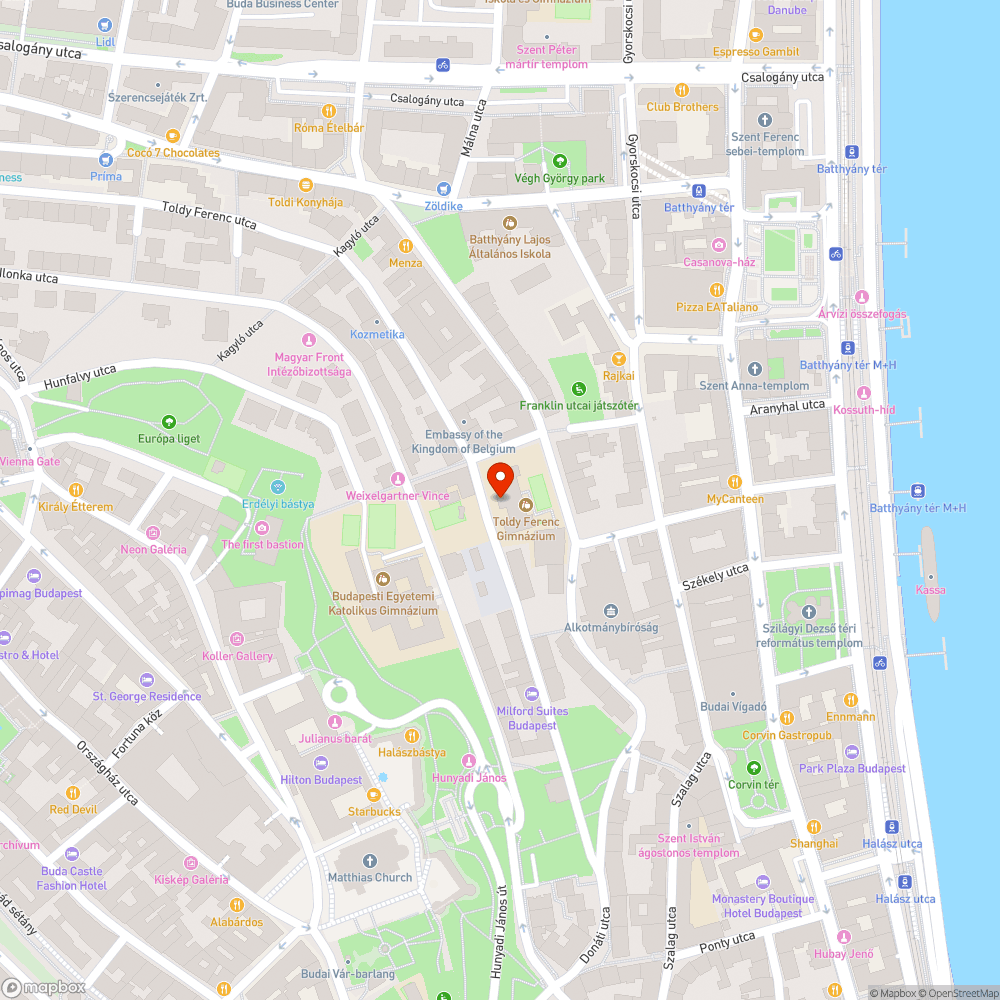 Zászlók kihelyezése - TOLDY FERENC GIMNÁZIUM bejelentés helye