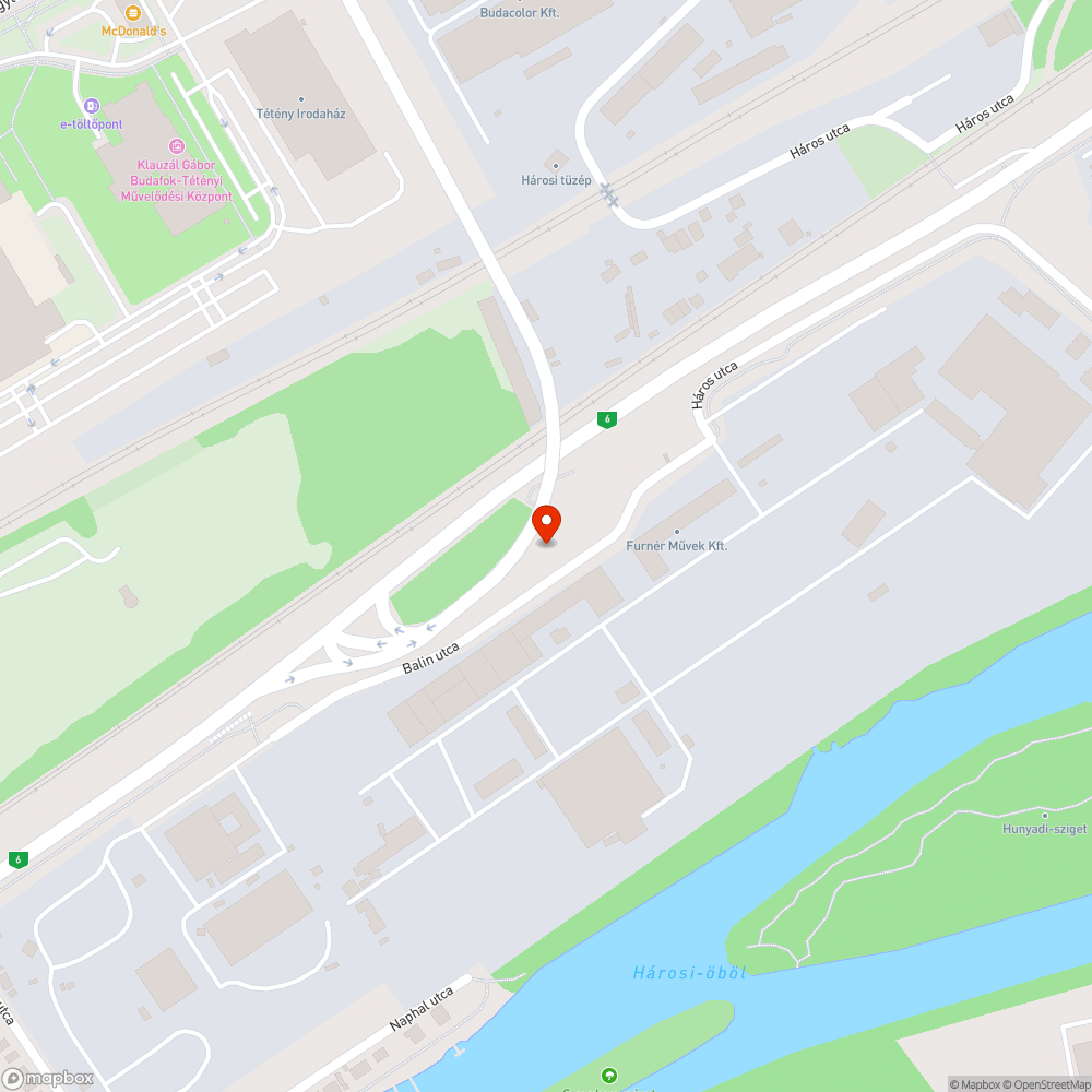 Budatétény Balin utca szemét bejelentés helye