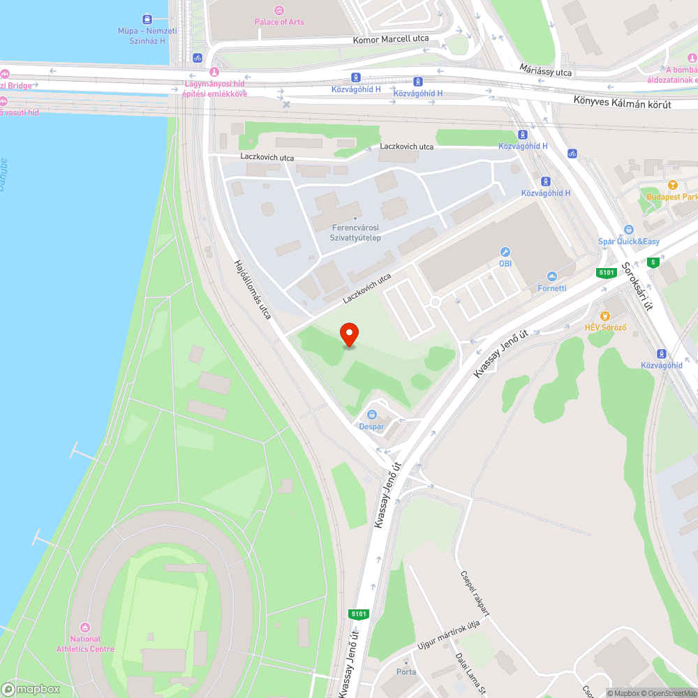 Közvágóhíd szemét bejelentés helye