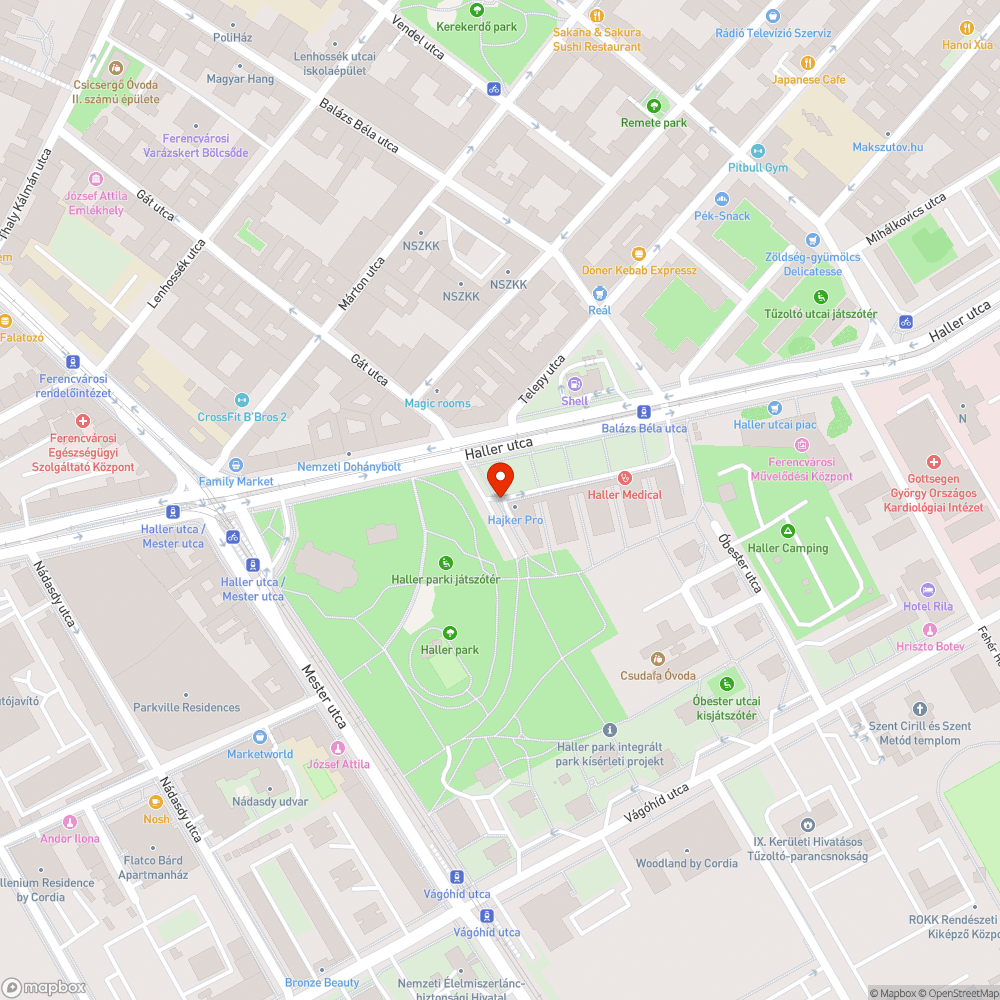 Elhagyott autógumi bejelentés helye