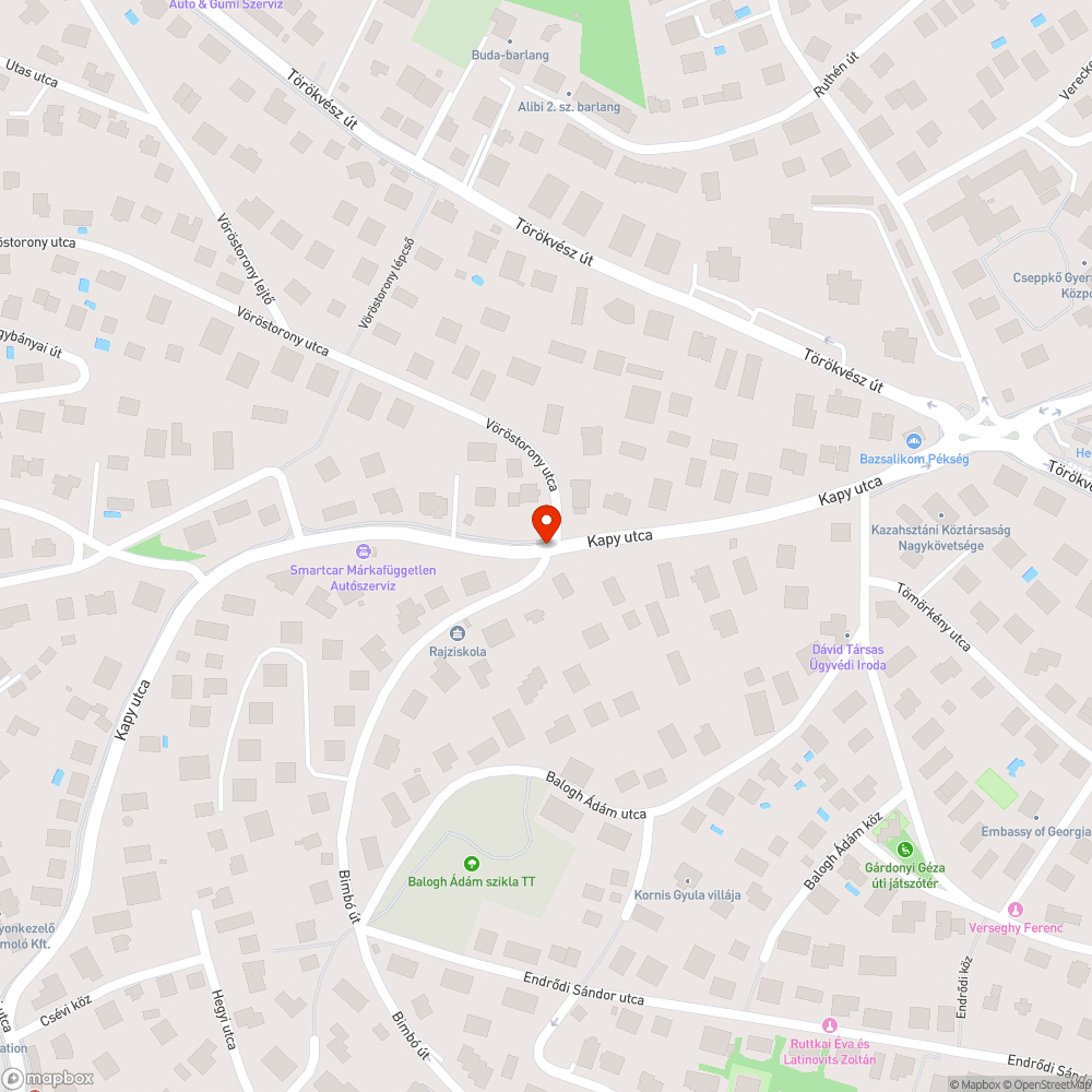 Sérült oszlop bejelentés helye