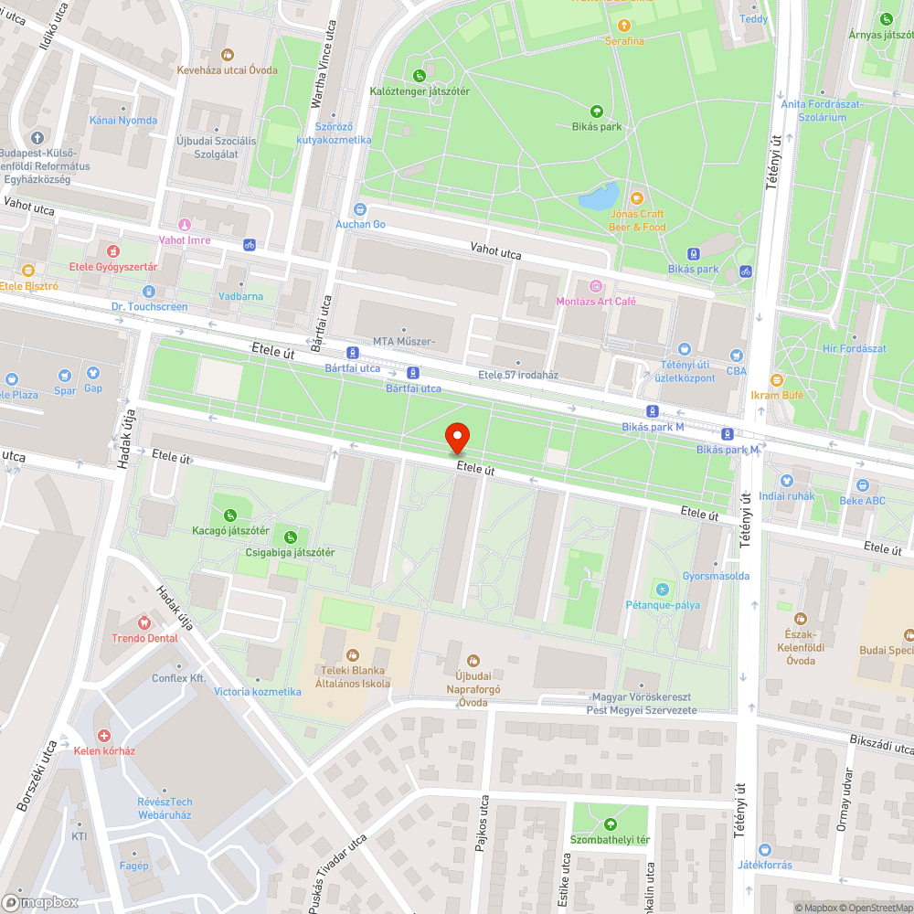 Kátyú a bekötőúton bejelentés helye