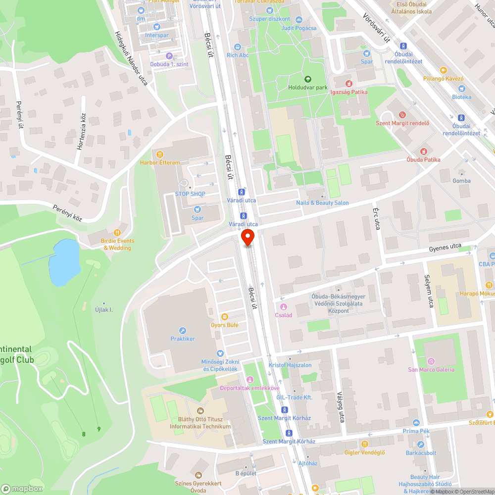 Parkosítás bejelentés helye