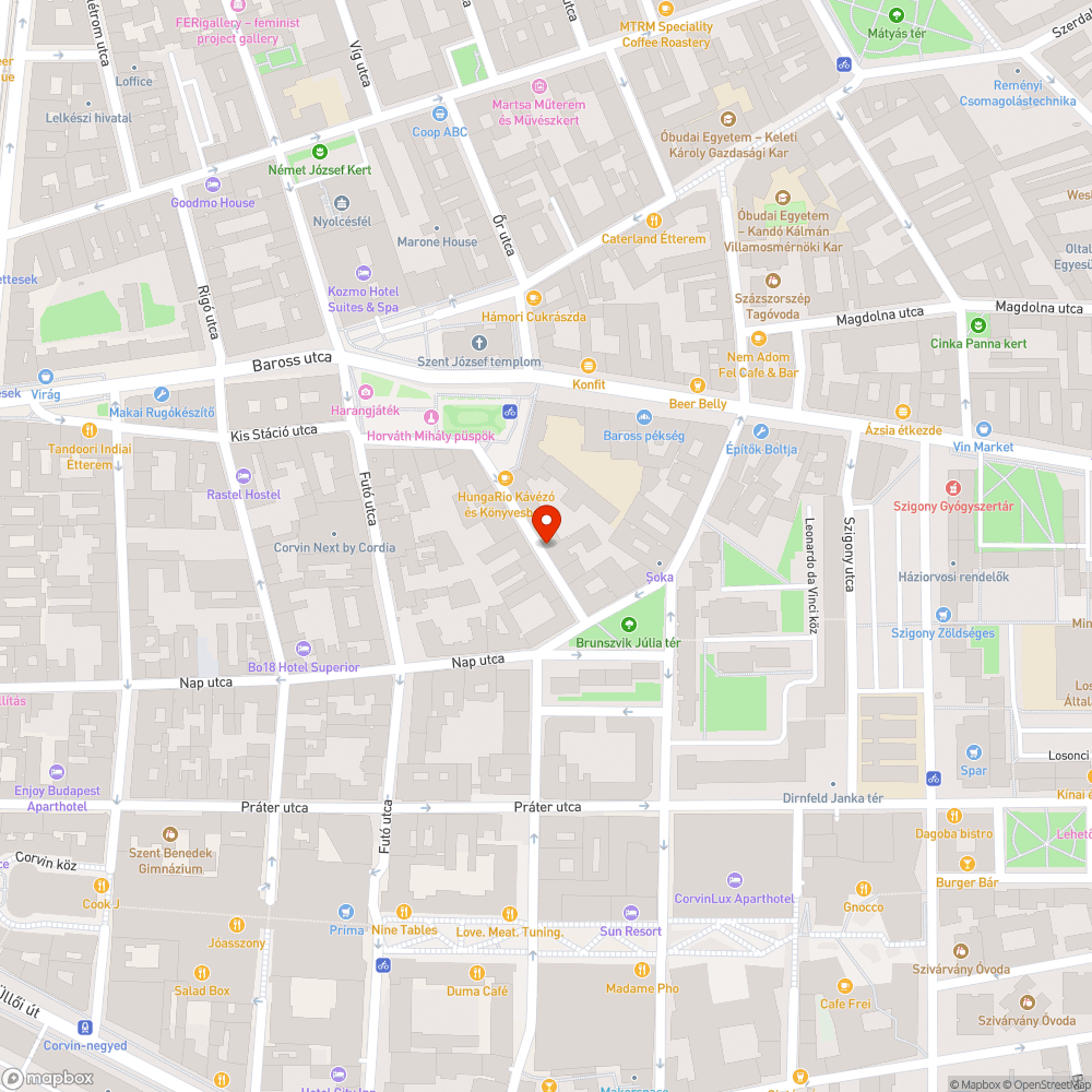 sötét utca szakasz bejelentés helye