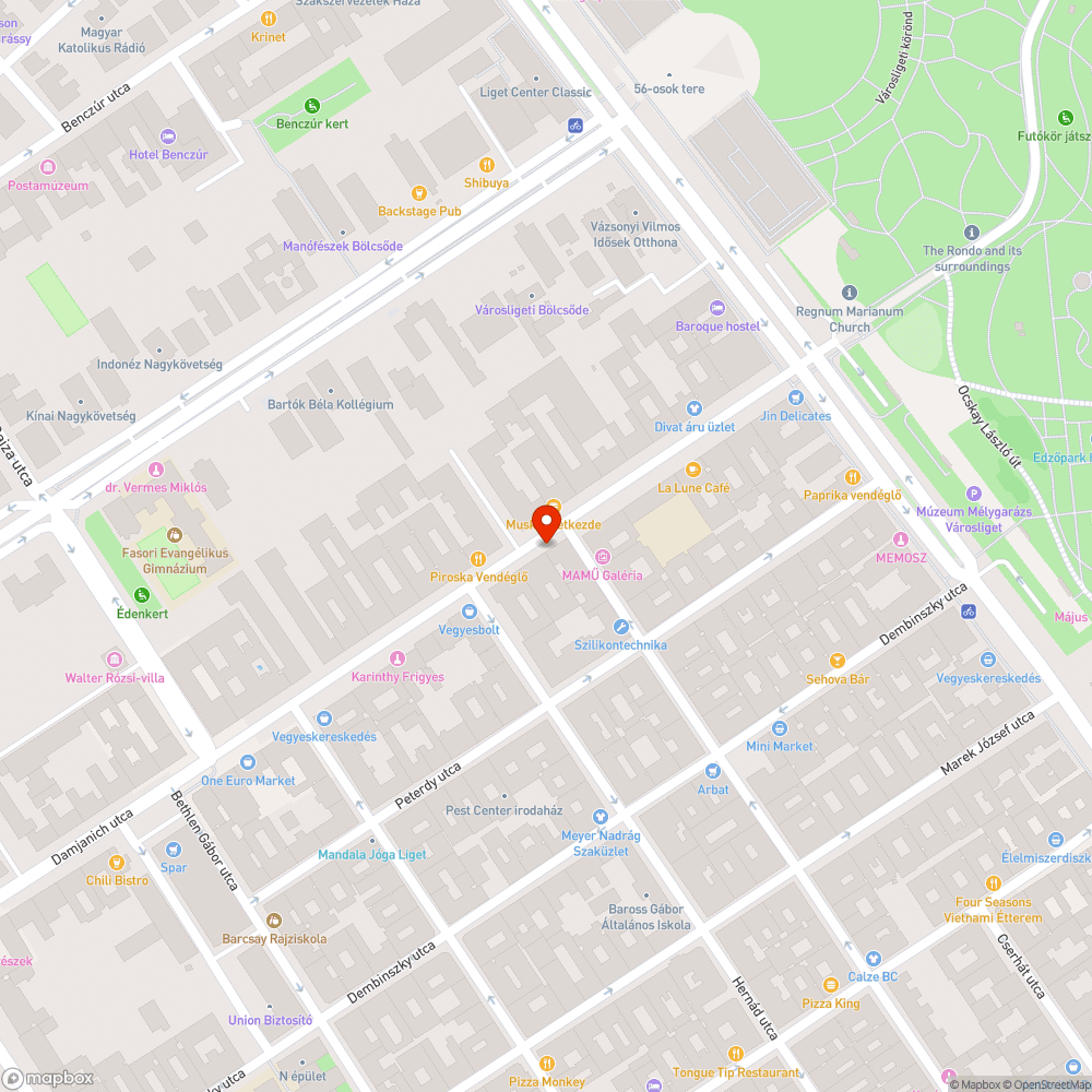 Zöldsávban parkolás bejelentés helye