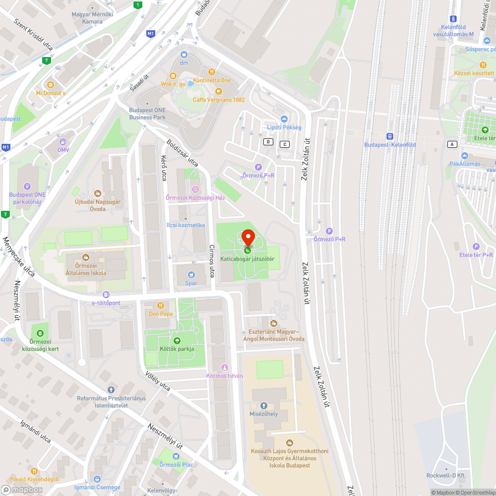 Katicabogár játszótér kötélpálya/átcsúszópálya nem használható bejelentés helye