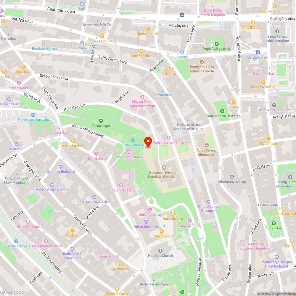 Párkány bejelentés helye