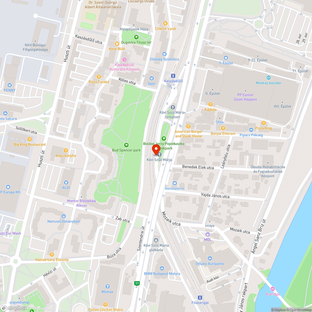 Graffitis fal bejelentés helye